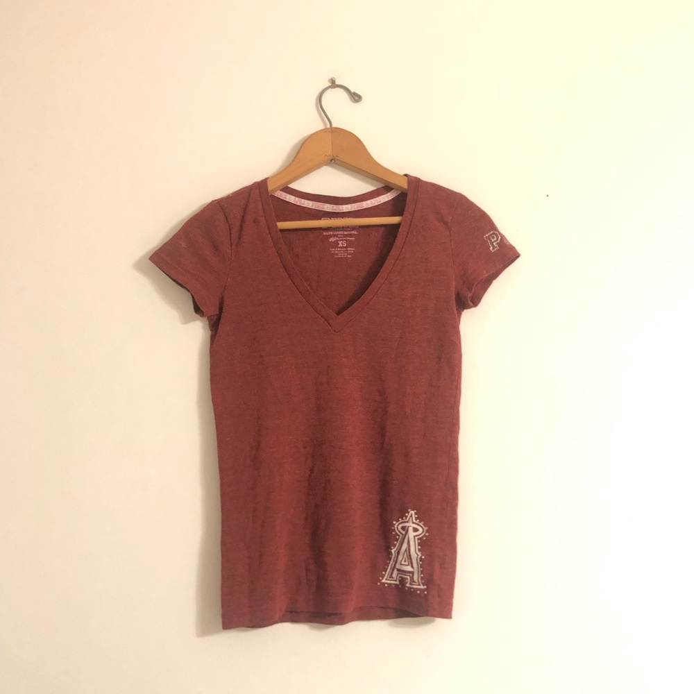 MLB Pink colab Los Angeles Angels T-shirt